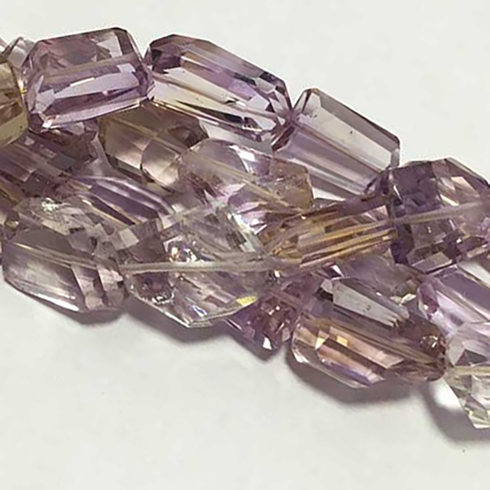 Genuine Ametrine Faceted Tumble Nuggets 12mm to 18 Beads