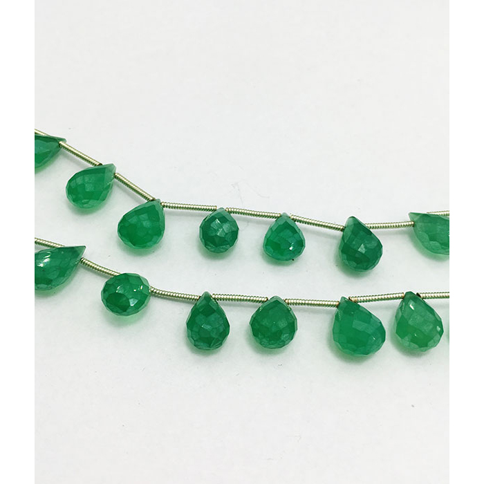 handmade Green Onyx Faceted Beads Strands Huge selections