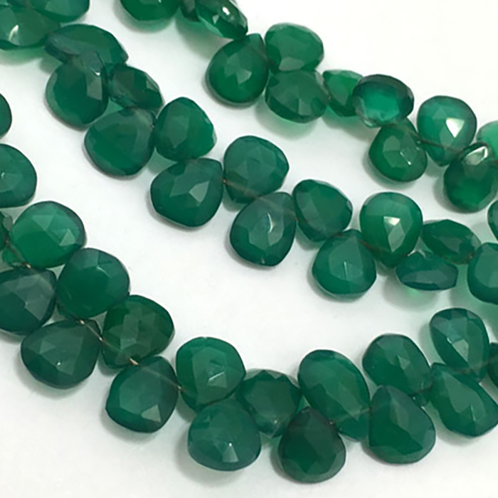 top quality Green Onyx Faceted Beads Strands wholesaler