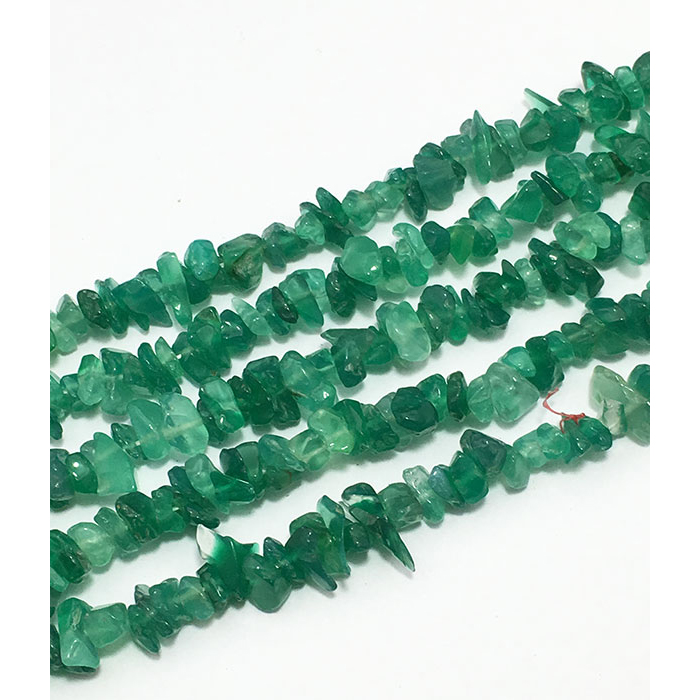 suppliers of Green Onyx Uncut Beads Strands at best price
