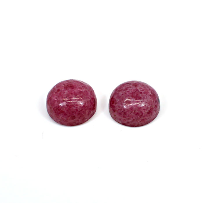 Round Natural Rhodonite Loose Gemstone For Jewelry Making