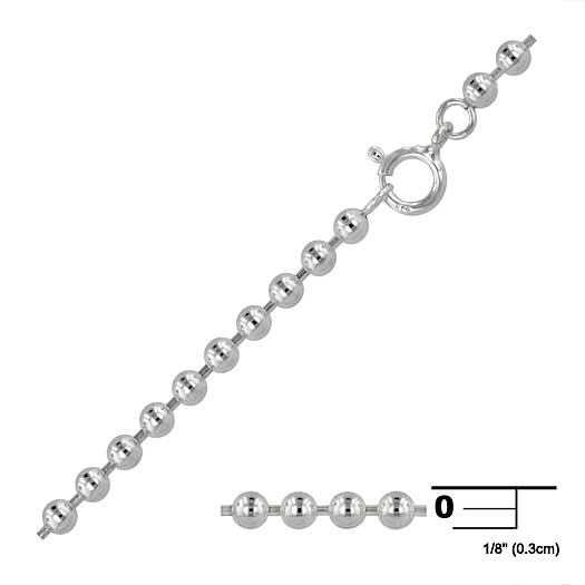 Online Exporter Silver Beads Ball Chain.
