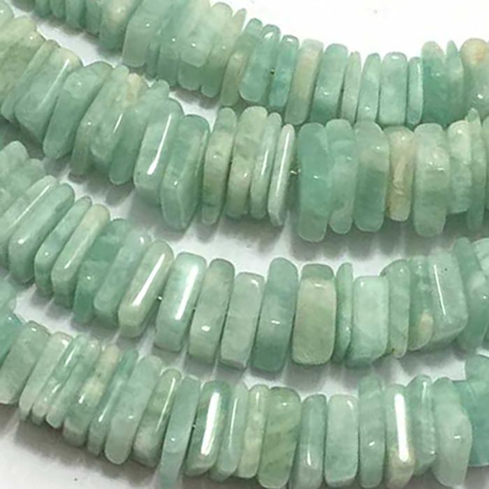 Manufacturer Amazonite Plain Disc Square 5mm to 6mm Beads