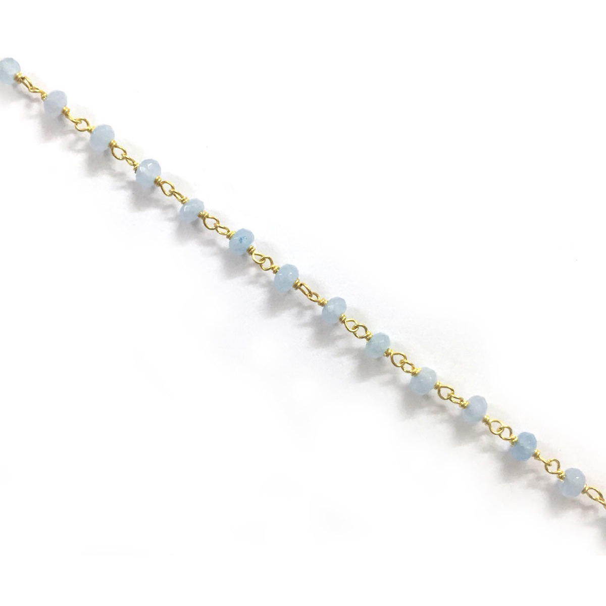 Online Handmade aqua chalcedony Gemstone Rosary Chains
