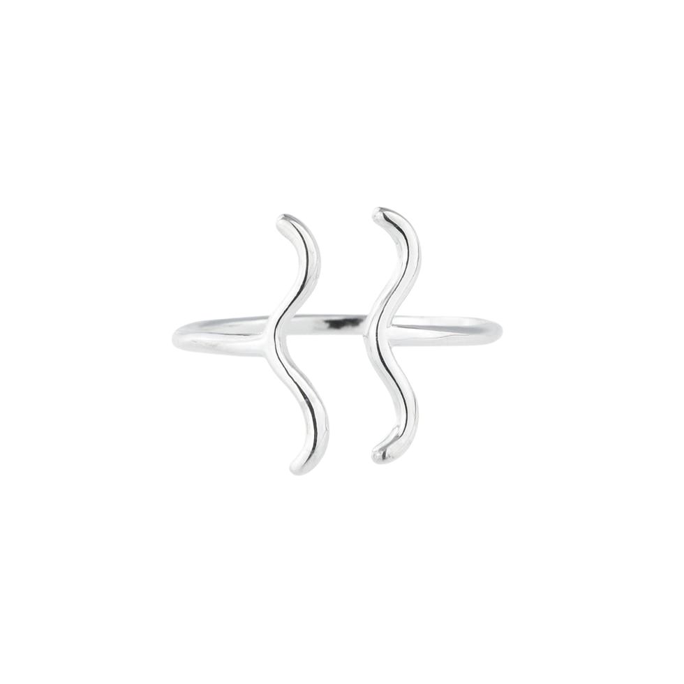 Aquarius Zodiac  symbol Rings Jewelry