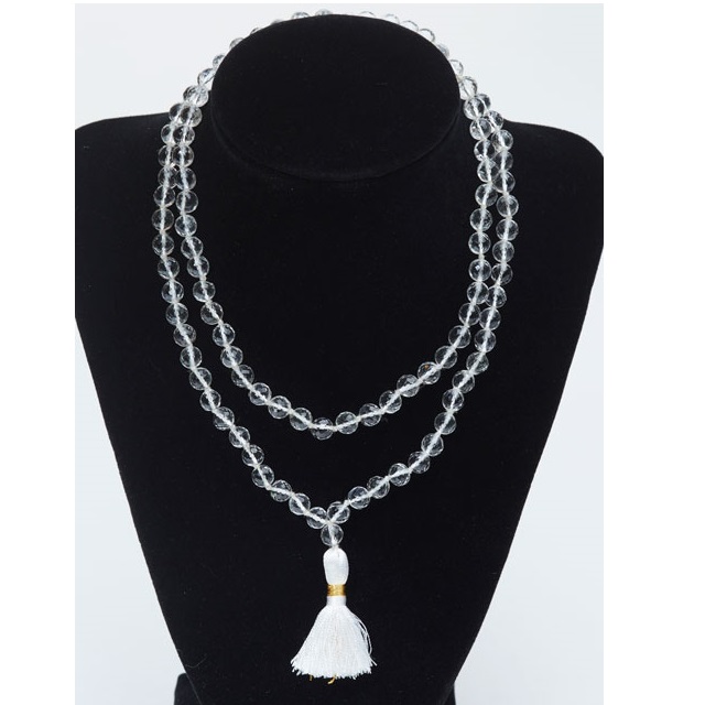 Online Shop Of 108 Beads Prehnite  Beaded Mala Necklace