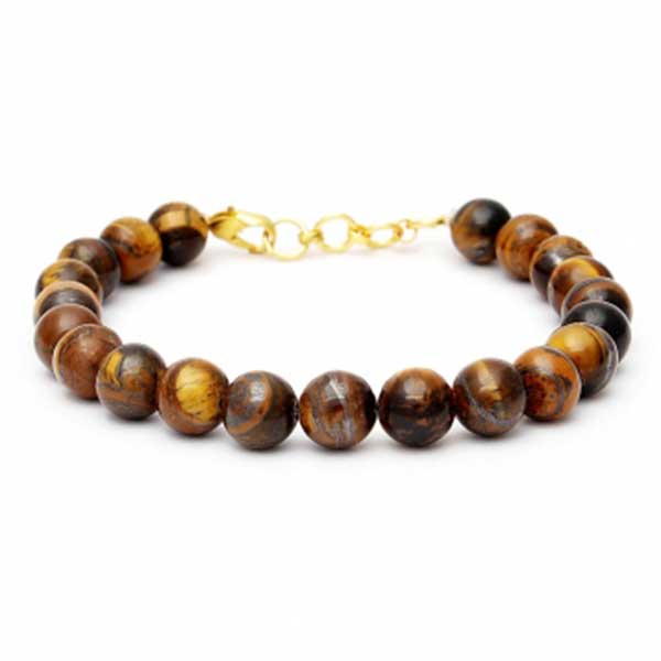 Stunning Genuine Tiger's Eye Beads Bracelets Jewelry