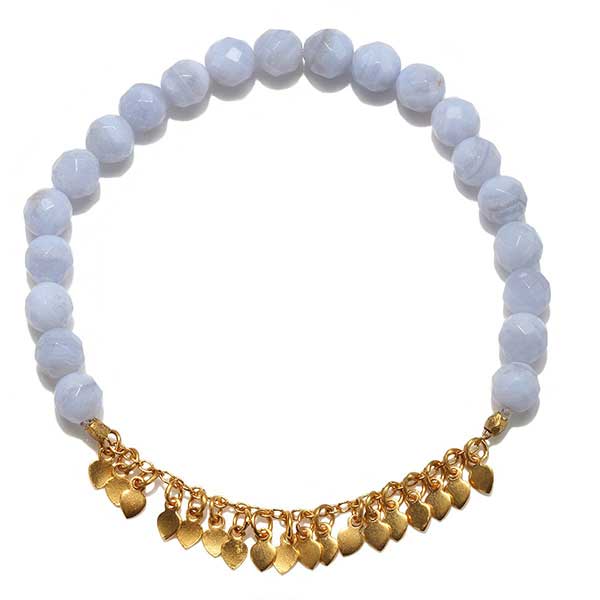 Buy Wholesale Loose Blue Lace Agate Beads Bracelets At Best Price