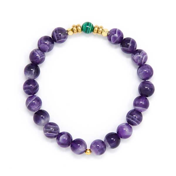 Exporter Of Natural Loose Amethyst  Beads Bracelets At Cheap Price