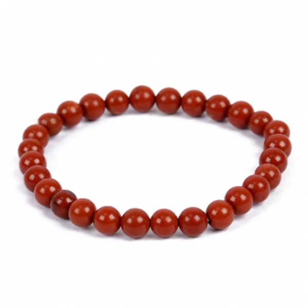 Manufacturer of Natural Red Jasper Beads Bracelets Jewelry