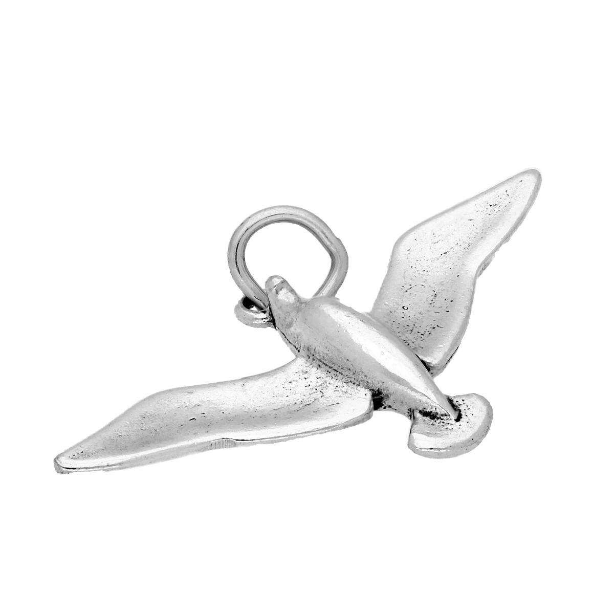 Wholesale Seagull Charm |Solid Sterling Silver Seagull Charm|