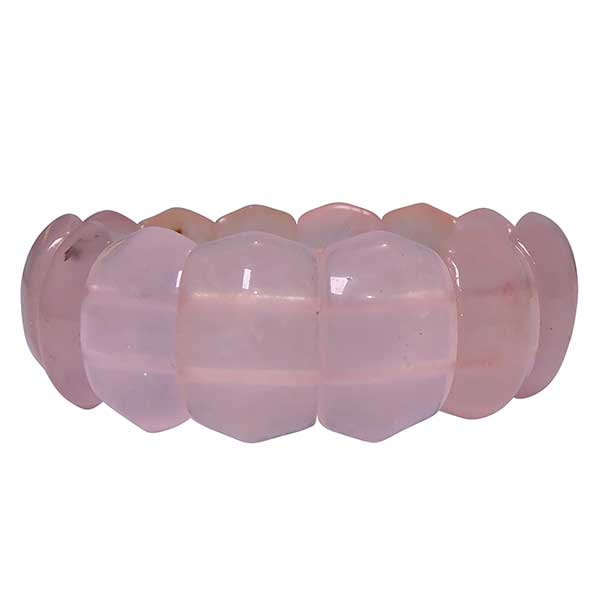 Buy Online Semi Precious Rose Quartz Beads Bracelets At Wholesale Price