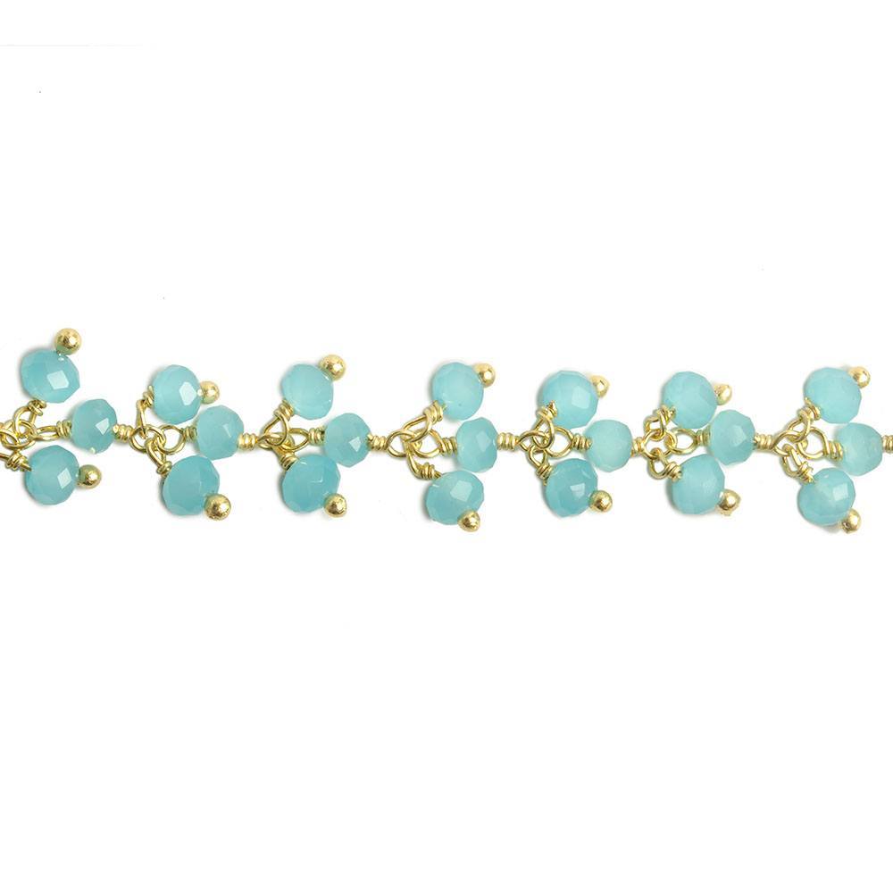 Online Top Quality Blue Chalcedony Rondell Chain