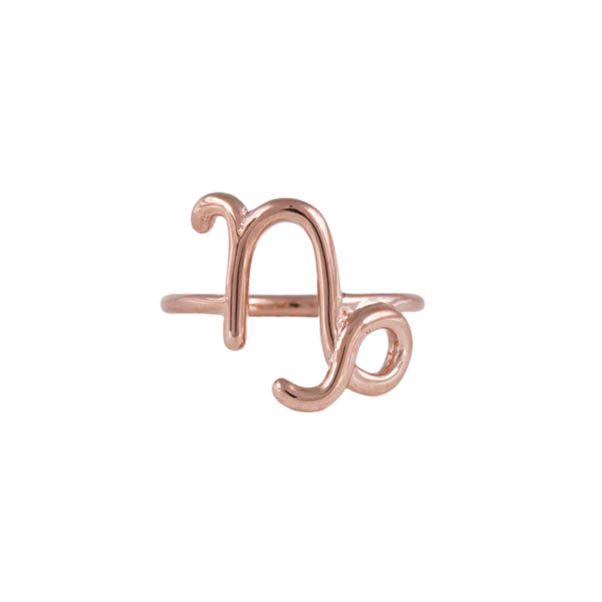 Capricorn Zodiac  symbol Rings Jewelry