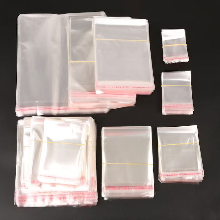 Transparent Resealable Cellophane OPP Packing Poly Bags