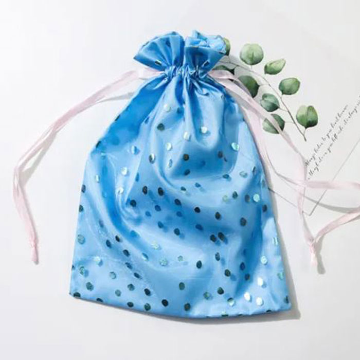 Buy Online Velvet  Sparkly dots Gift Bag | Drawstring Jewelry Pouch