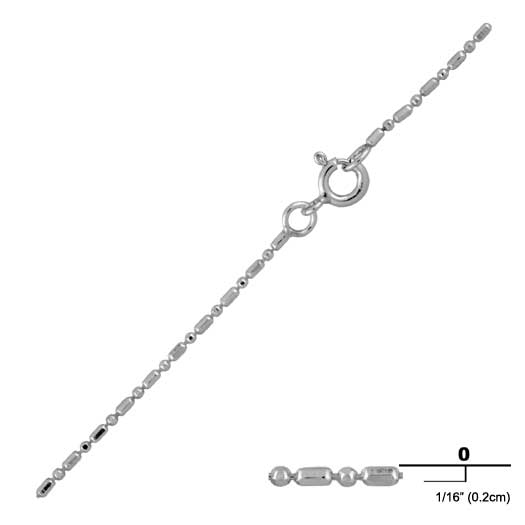Wholesale of Silver Beads And Stick Ball Chains.