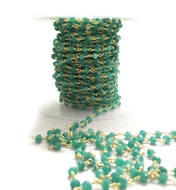 Ready Stock Huge Collection Emerald Gemstone Rosary Chains
