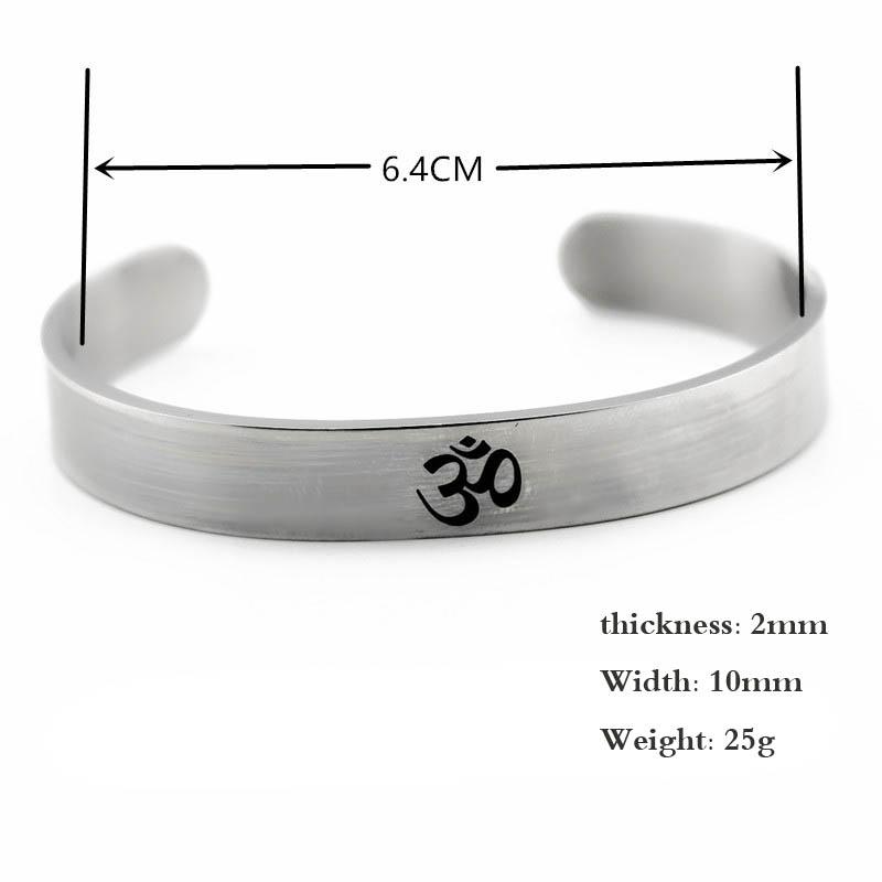Buy Sterling Silver Om Bracelets at ChakraCollections.com