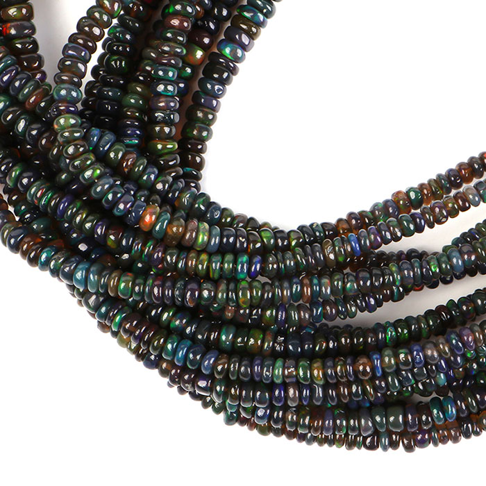 suppliers of Ethiopian Opal Plain Beads Strands at best price
