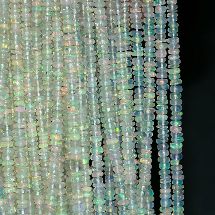 hand made Ethiopian Opal Plain Beads Strands wholesaler