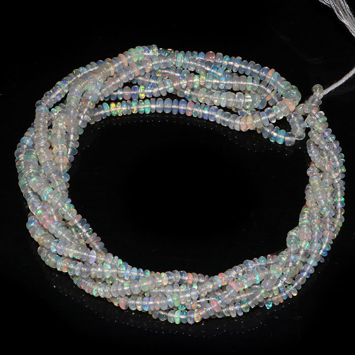 exporters of Ethiopian Opal Plain Beads Strands for mala making
