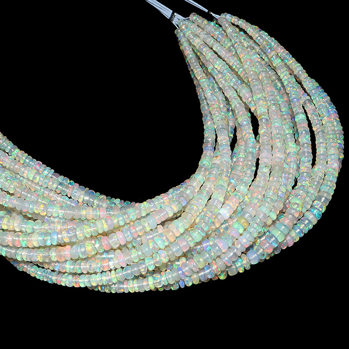 best buy Ethiopian Opal Plain Beads Strands for necklace