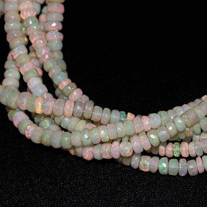 world wide Ethiopian Opal Faceted Beads Strands exporters