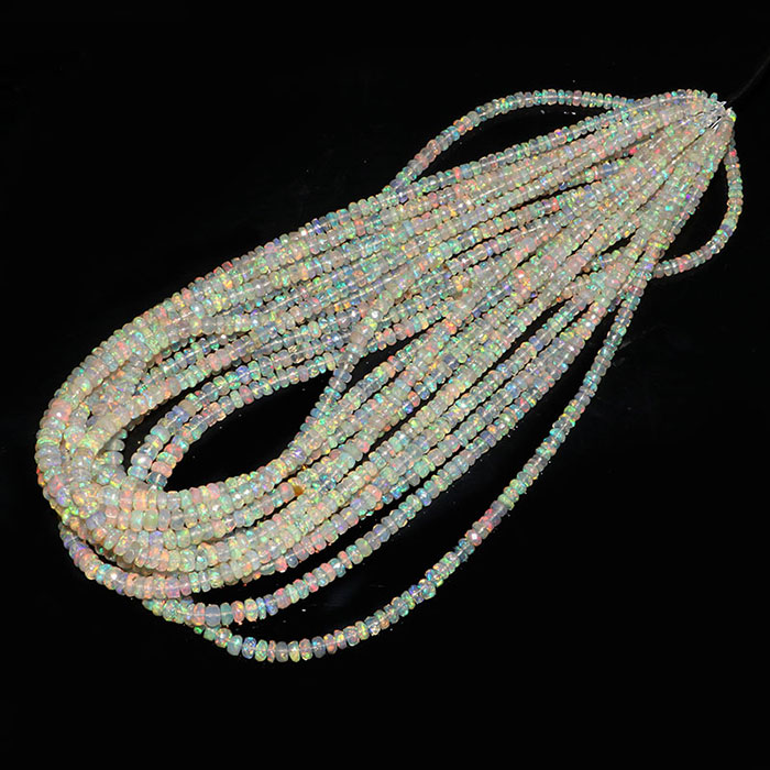 buy online Ethiopian Opal Faceted Beads Strands manufacturer
