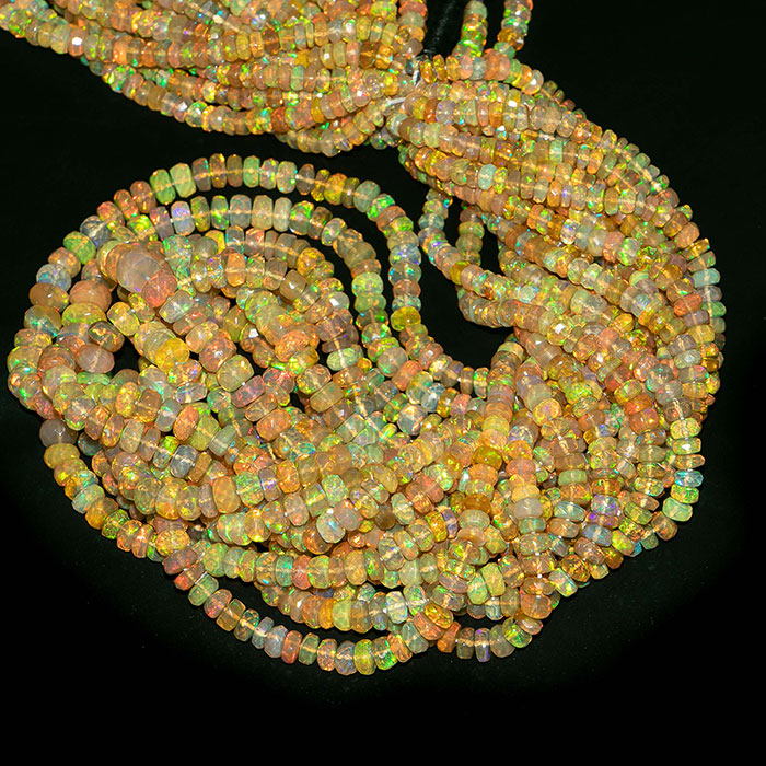 best buy Ethiopian Opal Faceted Beads Strands for necklace