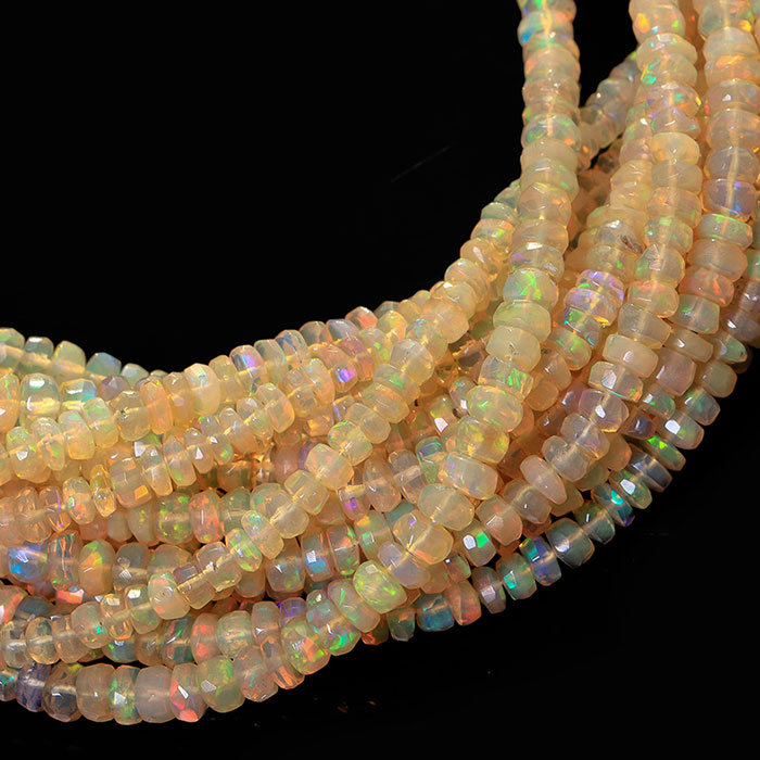 world wide Ethiopian Opal Faceted Beads Strands exporters