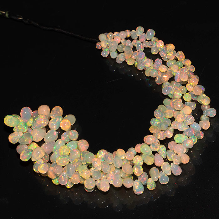 hand made Ethiopian Opal Plain Beads Strands wholesaler