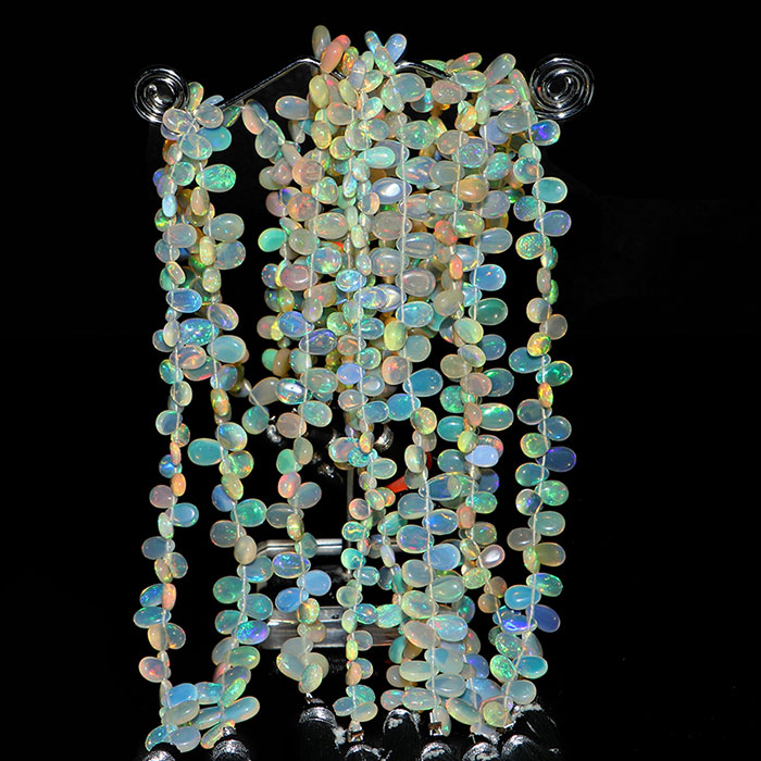 best quality Ethiopian Opal Plain Beads Strands manufacturer