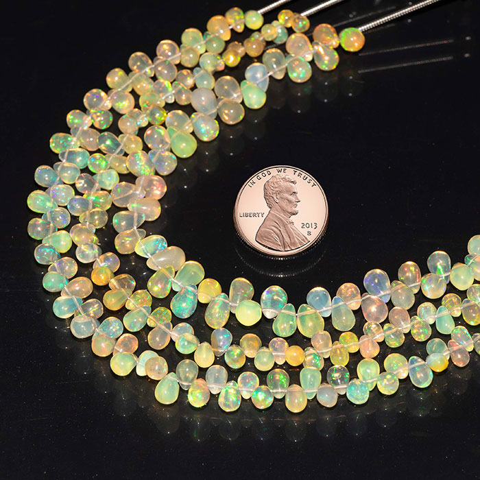huge collection of Ethiopian Opal Plain Beads Strands exporters