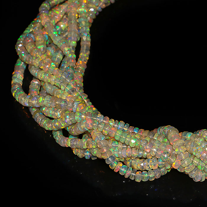 best deals Ethiopian Opal Faceted Beads Strands suppliers