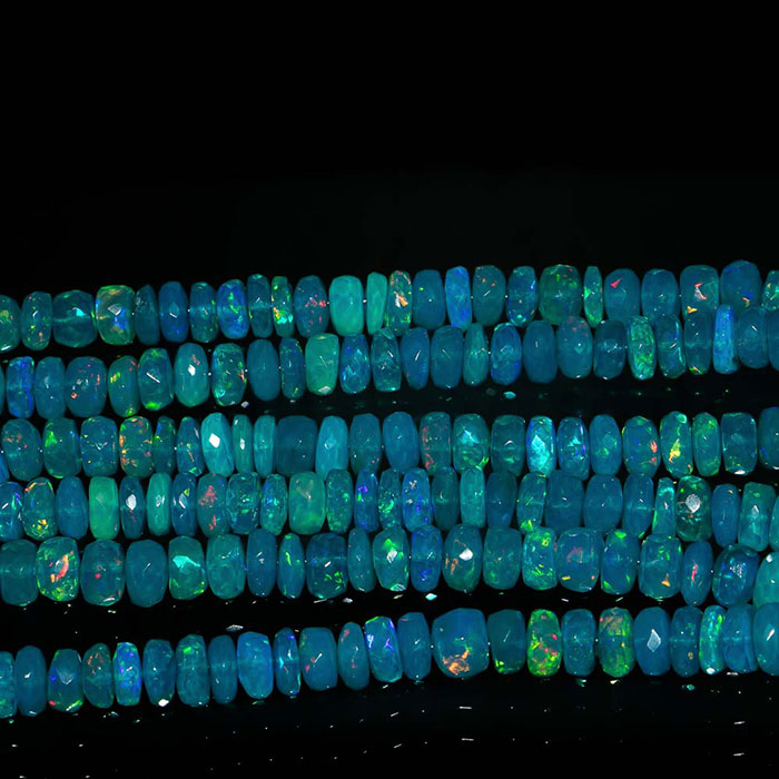stunning Ethiopian Opal Faceted Beads Strands wholesale price