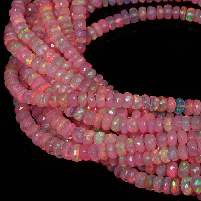 buy online Ethiopian Opal Faceted Beads Strands manufacturer