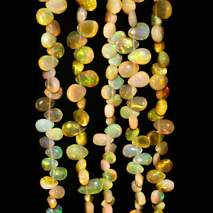 stunning Ethiopian Opal Plain Beads Strands wholesale price