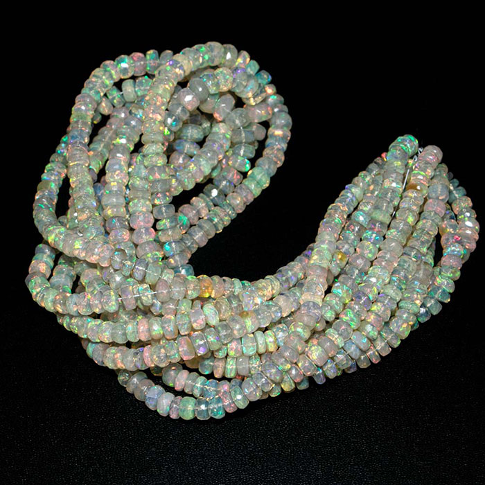 best deals Ethiopian Opal Faceted Beads Strands suppliers