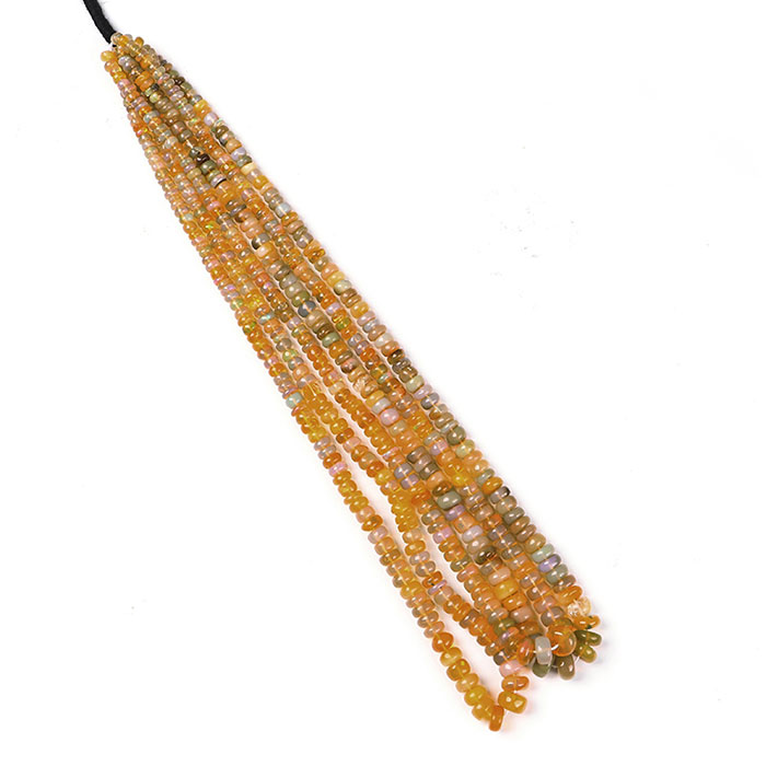 wholesaler of Ethiopian Opal Plain Beads Strands for mala