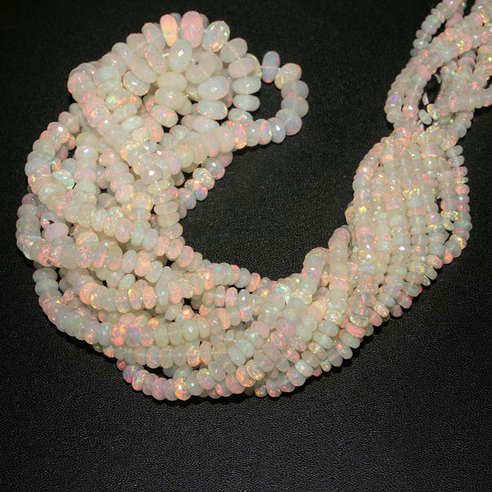 wholesale Ethiopian Opal Faceted Beads Strands for necklace