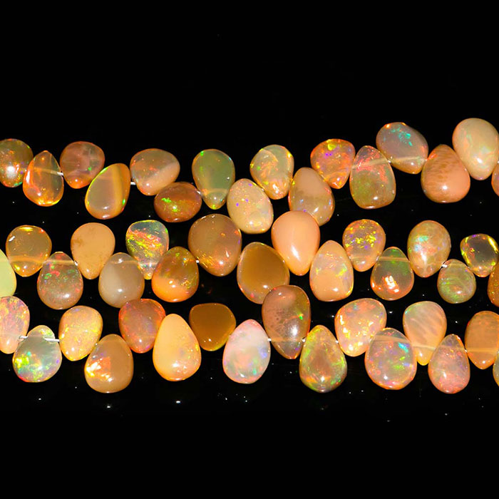 hand made Ethiopian Opal Plain Beads Strands wholesaler