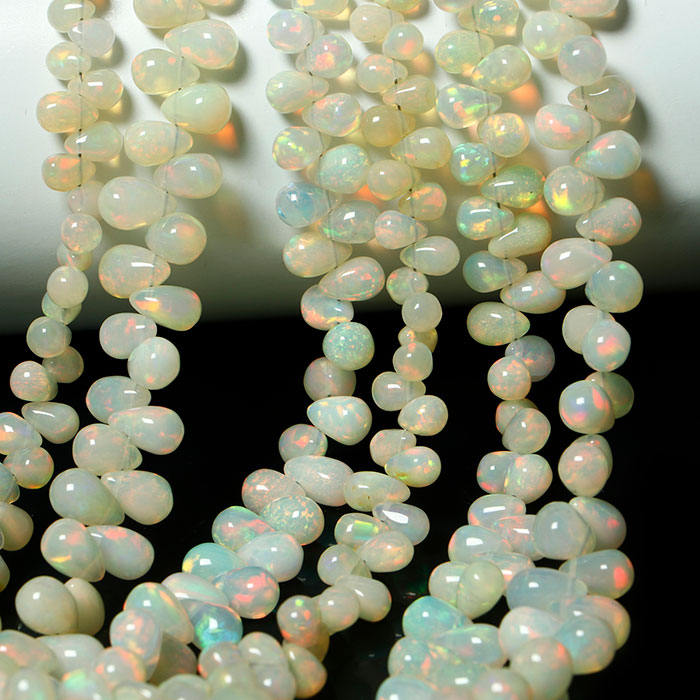 wholesale Ethiopian Opal Plain Beads Strands for necklace