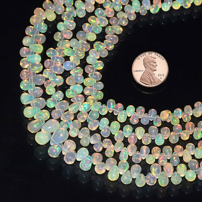 handmade Ethiopian Opal Plain Beads Strands Huge selections