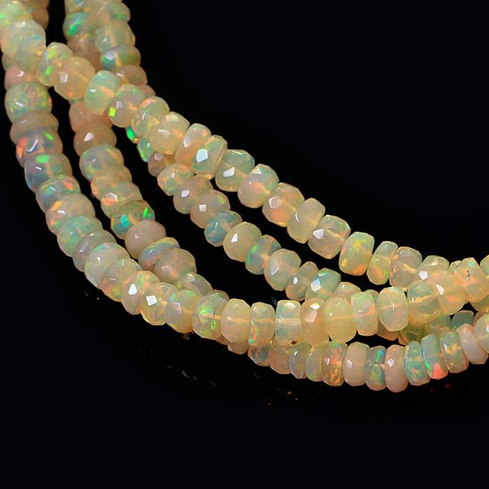 best buy Ethiopian Opal Faceted Beads Strands for necklace