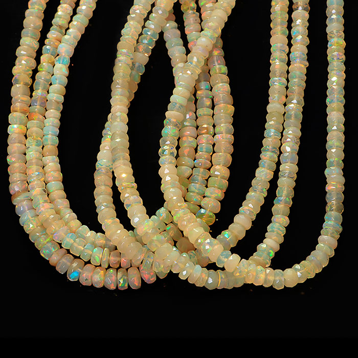 handmade Fire Opal Faceted Beads Strands Huge selections