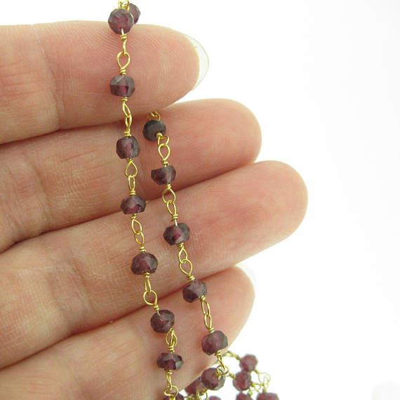 Supplier Of Garnet Rosary Chain