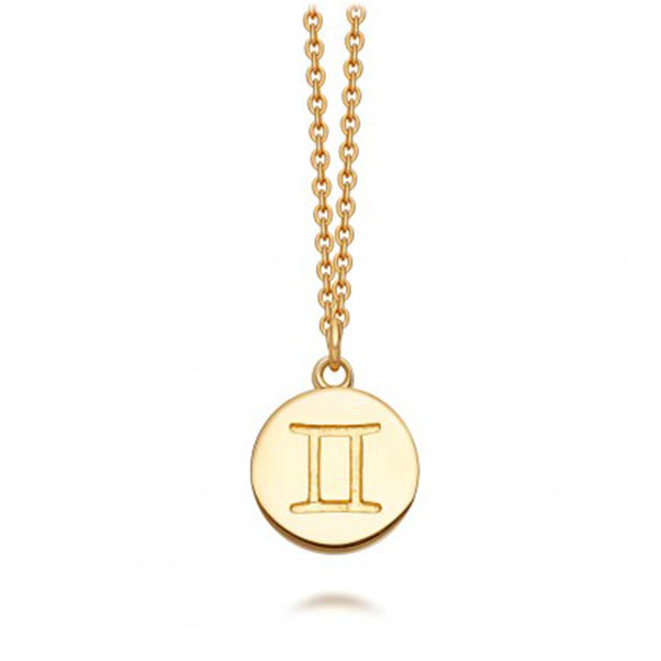 Gemini Zodiac  Astrology Necklace Jewelry
