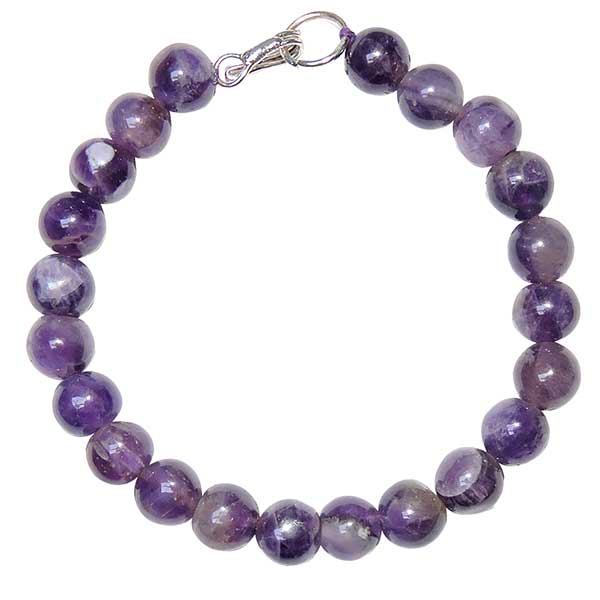 Wholesaler Of Genuine Amethyst  Beads Bracelets At Low Price