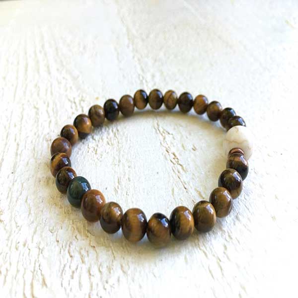 Online Shop Of Genuine Tiger Eye-Howlite Beads Bracelets Jewelry